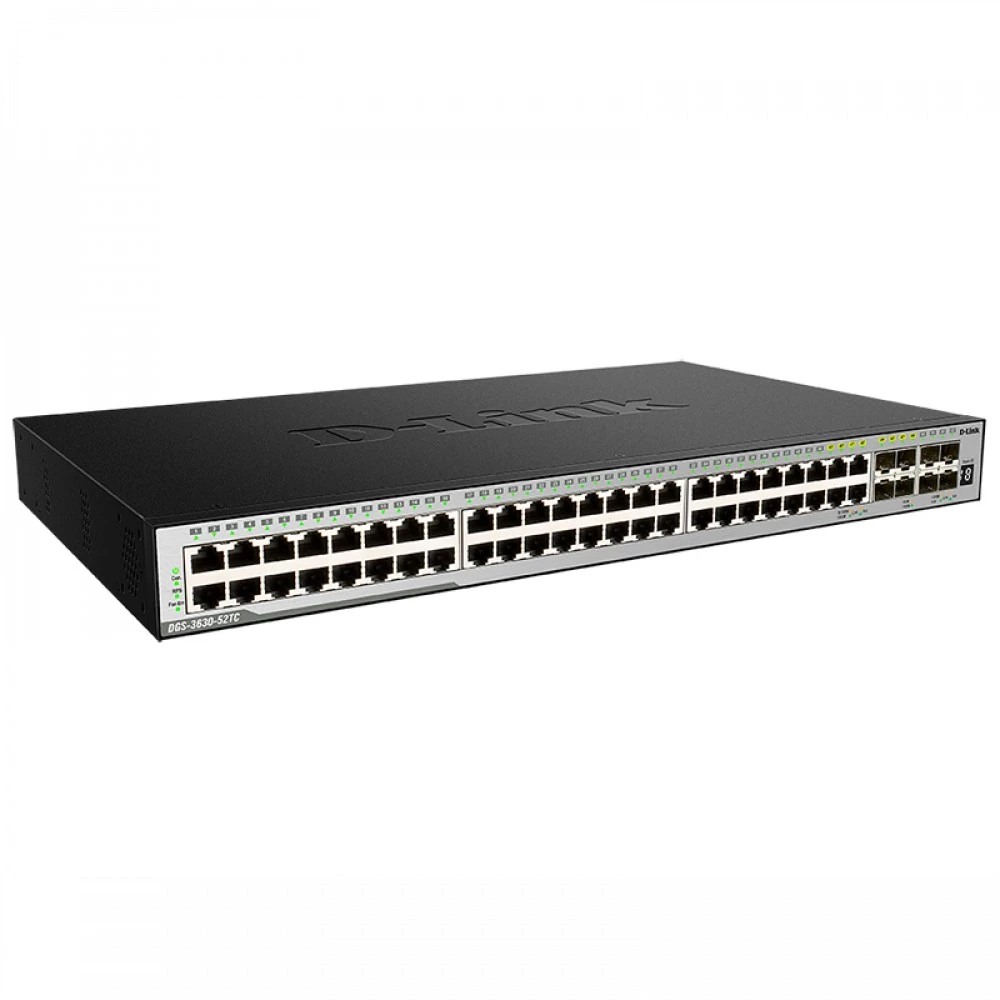 Коммутатор D-link DGS-3630-52TC/A1ASI 1000 Base-TX (1000 мбит/с), 4 SFP порта