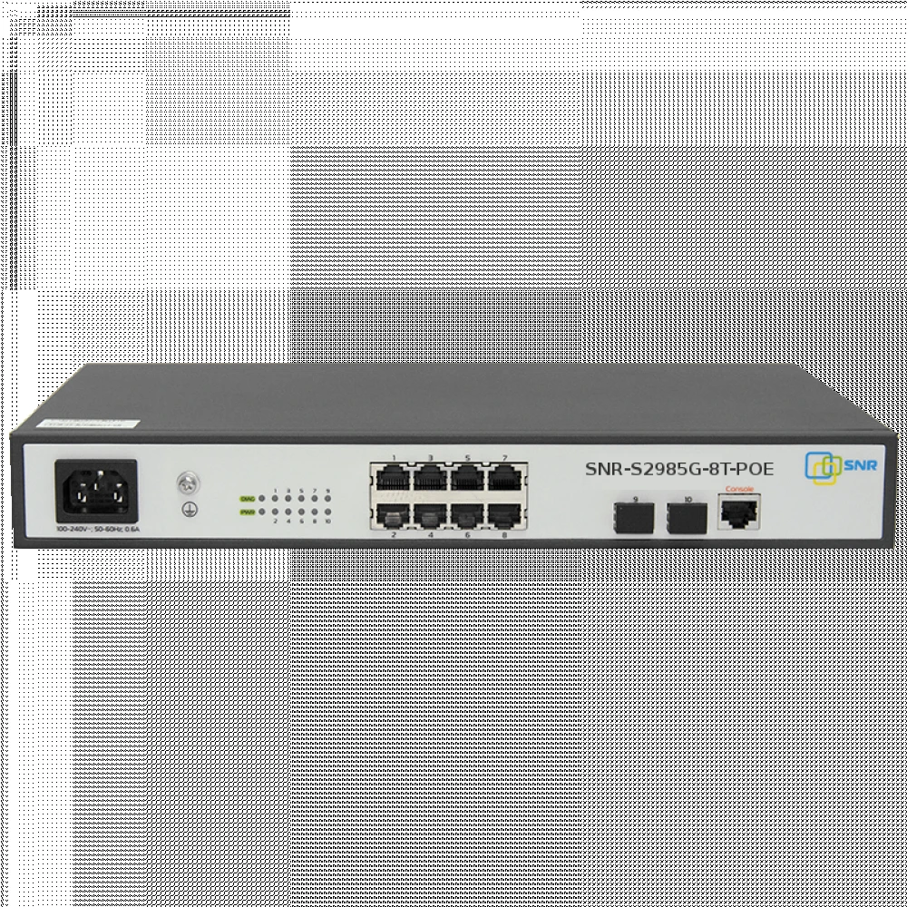 Коммутатор SNR SNR-S2985G SNR-S2985G-8T-POE 1000 Base-T (1000 мбит/с), 2 SFP порта