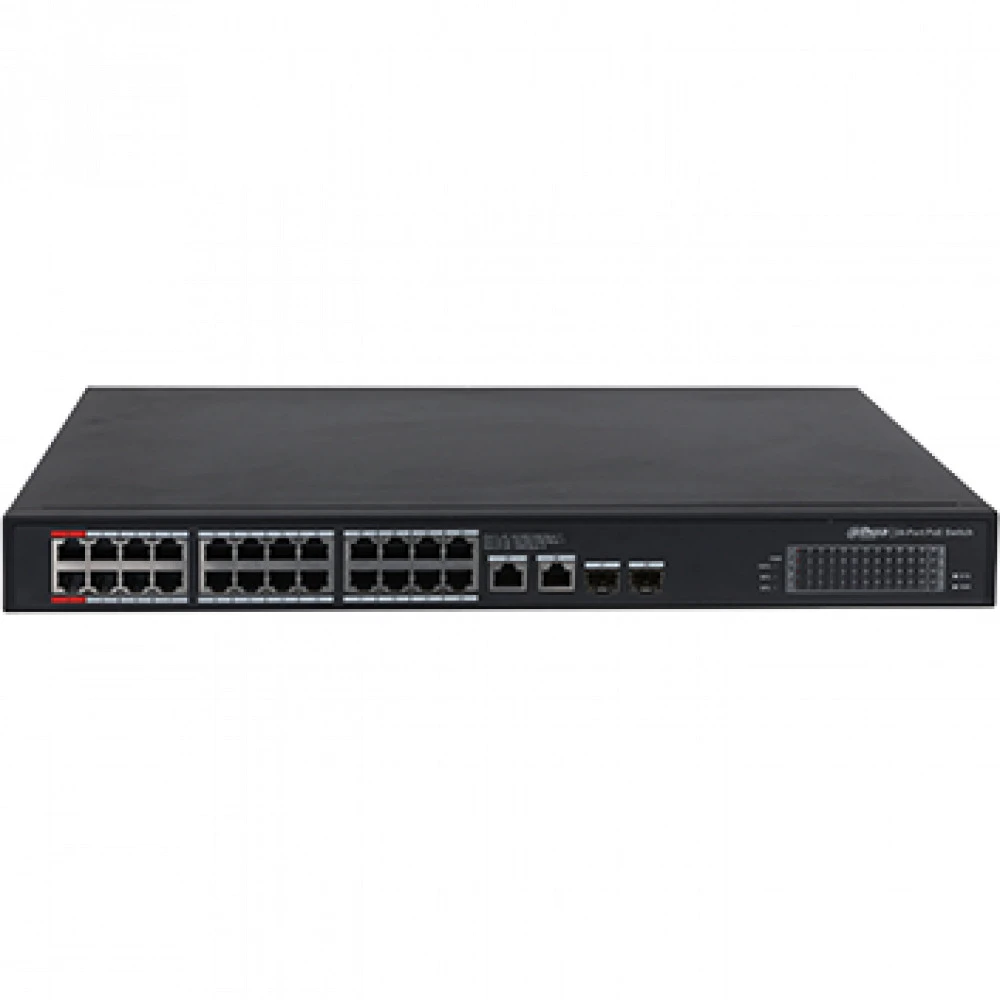 Коммутатор Dahua DH-PFS3228-24GT-240 1000 Base-TX (1000 мбит/с), 2 SFP порта