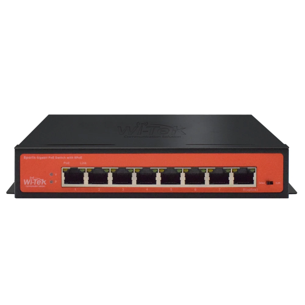 Коммутатор Wi-Tek WI-PS308GH 1000 Base-TX (1000 мбит/с)