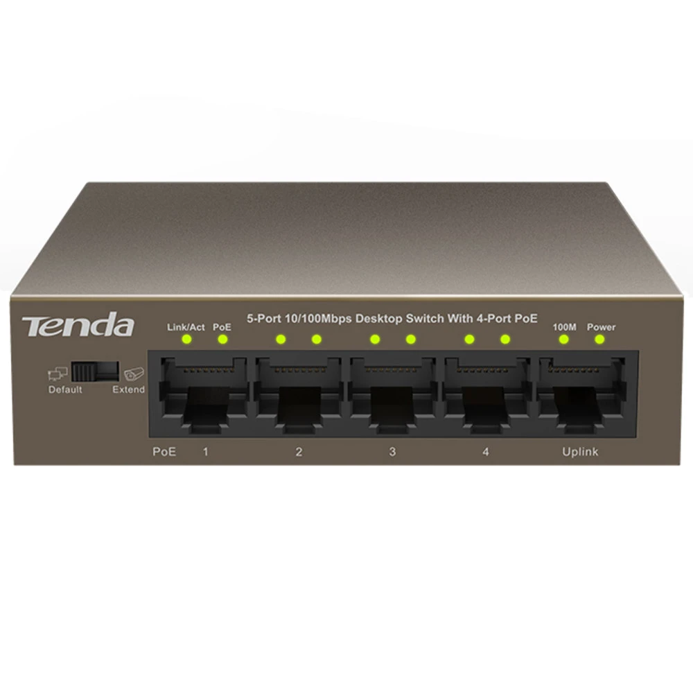 Коммутатор TENDA TEF1105P-4-63W0 100 Base-TX (100 мбит/с)