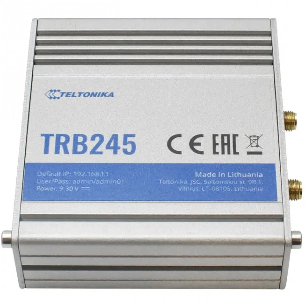 Маршрутизатор TELTONIKA TRB245 LTE шлюз промышленный TRB245000000 10/100 Base-TX (100 мбит/с)