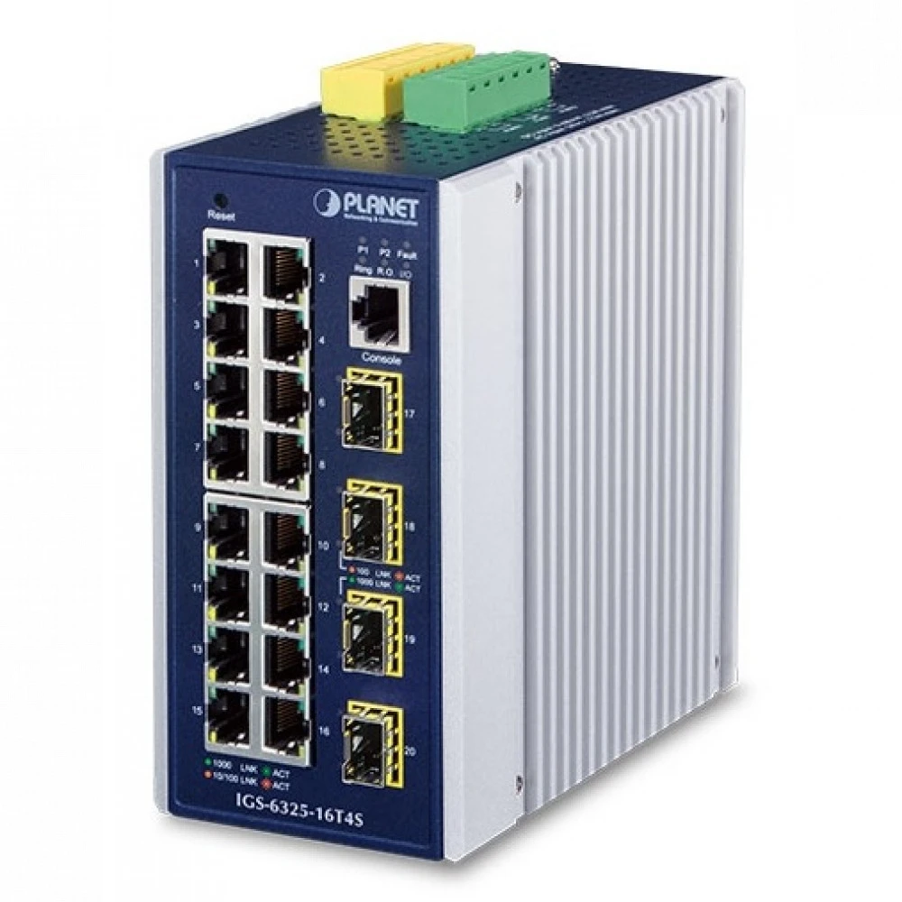 Коммутатор Planet IGS-6325-16T4S 1000 Base-TX (1000 мбит/с), 4 SFP порта