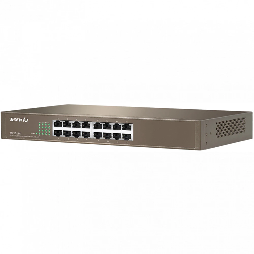 Коммутатор TENDA TEF1016D 100 Base-TX (100 мбит/с)