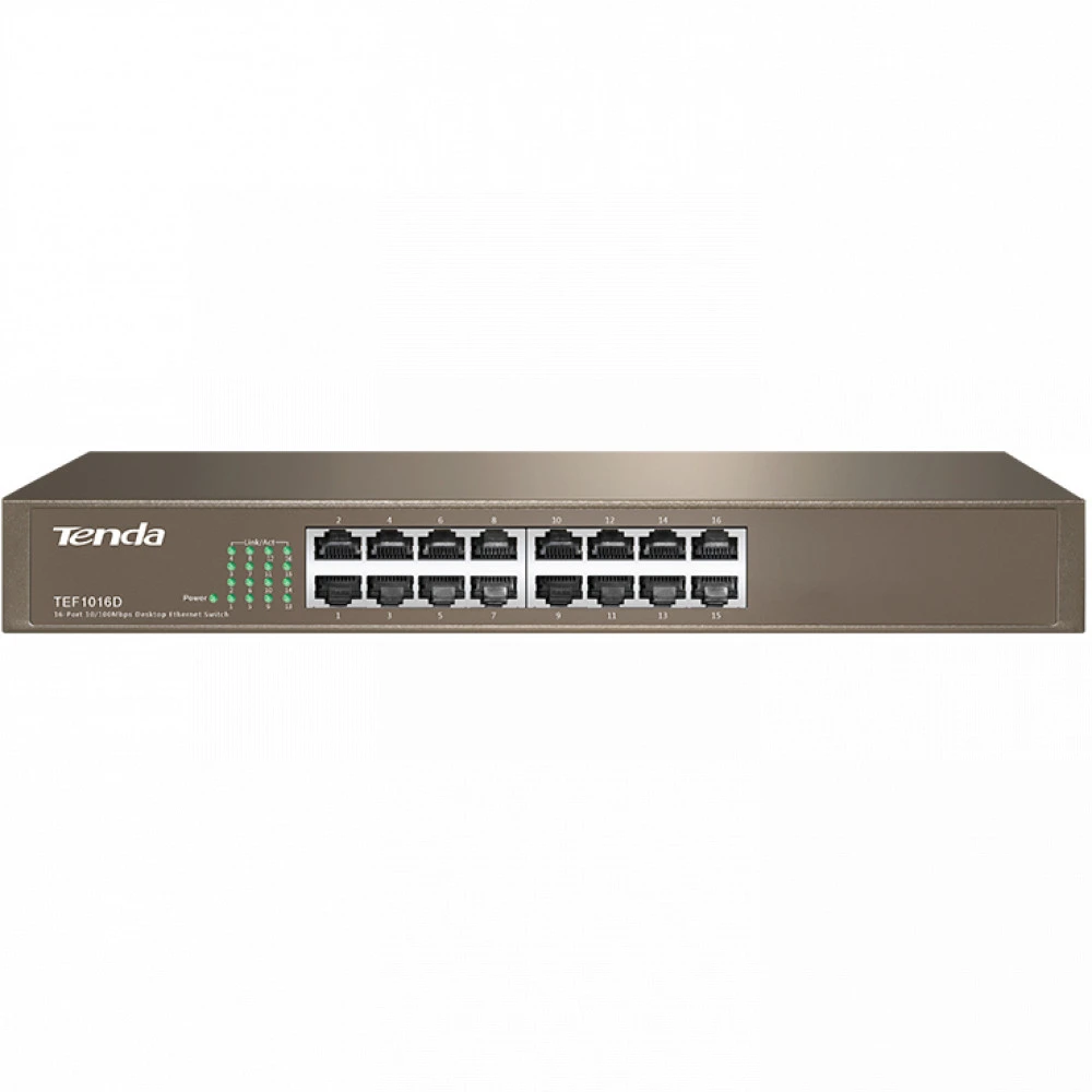 Коммутатор TENDA TEF1016D 100 Base-TX (100 мбит/с)