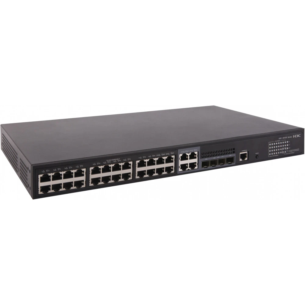 Коммутатор H3C LS-5130S-28P-PWR-EI-GL 1000 Base-TX (1000 мбит/с), 4 SFP порта