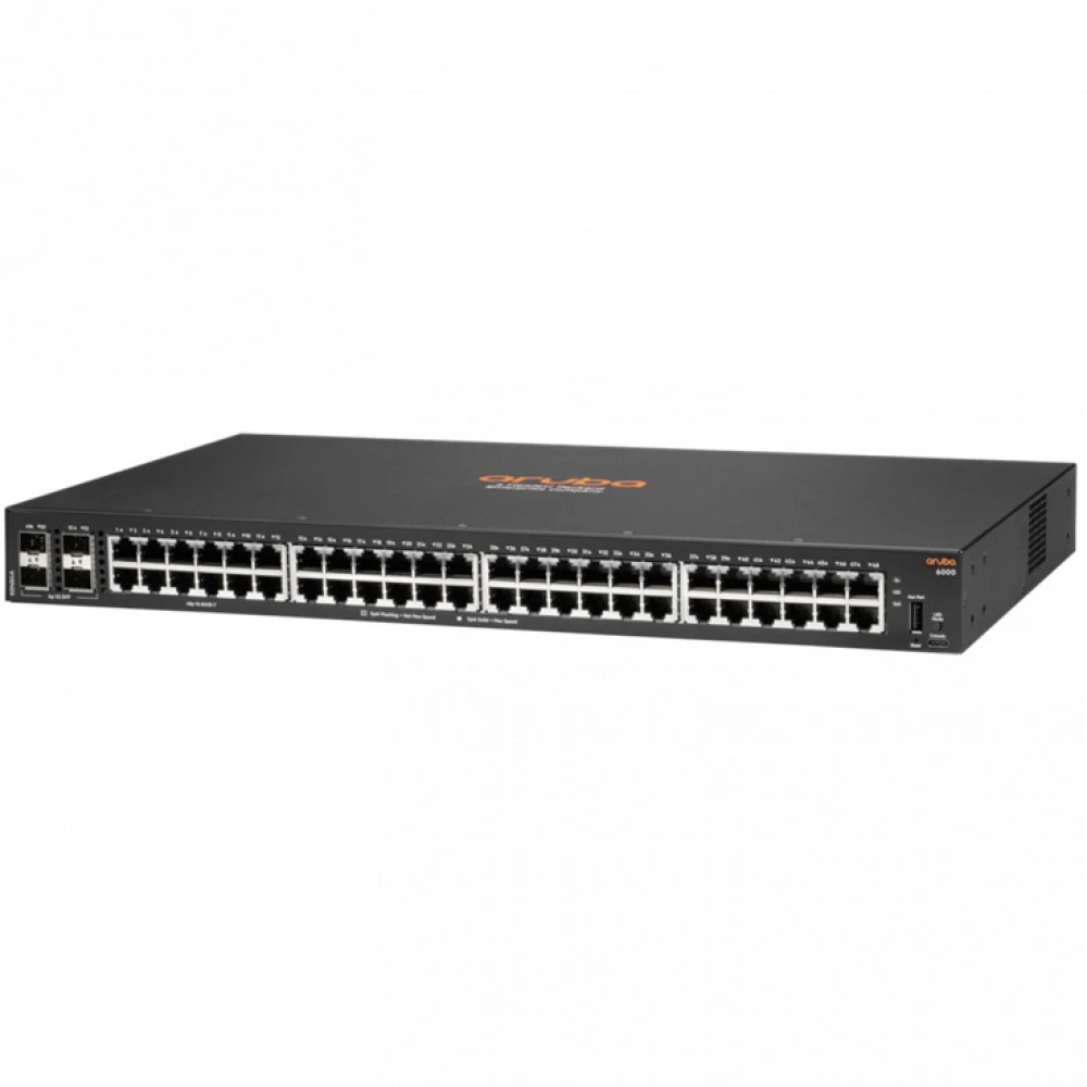 Коммутатор HPE CX 6000 48G 4SFP R8N86A 1000 Base-TX (1000 мбит/с), 4 SFP порта
