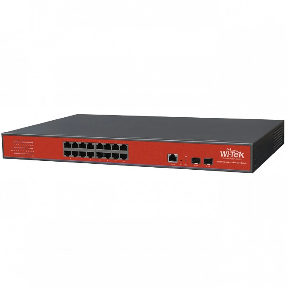 Коммутатор Wi-Tek WI-MS318GF 1000 Base-TX (1000 мбит/с), 2 SFP порта