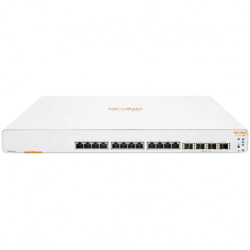 Коммутатор HPE Aruba Instant On 1960 12XGT 4SFP+ Switch JL805A 10 GBase-T (10000 мбит/с), 4 SFP порта