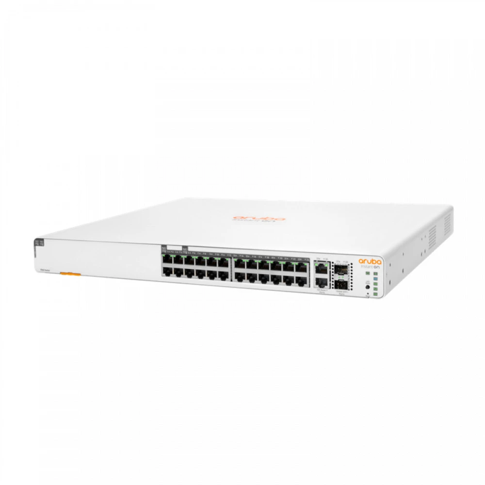 Коммутатор HPE Aruba Instant On 1960 JL807A#ABB 1000 Base-TX (1000 мбит/с), 2 SFP порта