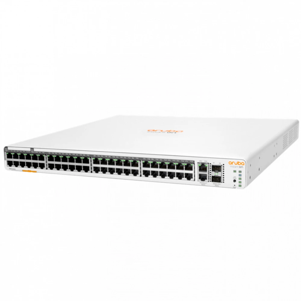 Коммутатор HPE Aruba Instant On 1960 48G JL809A 1000 Base-TX (1000 мбит/с), 2 SFP порта