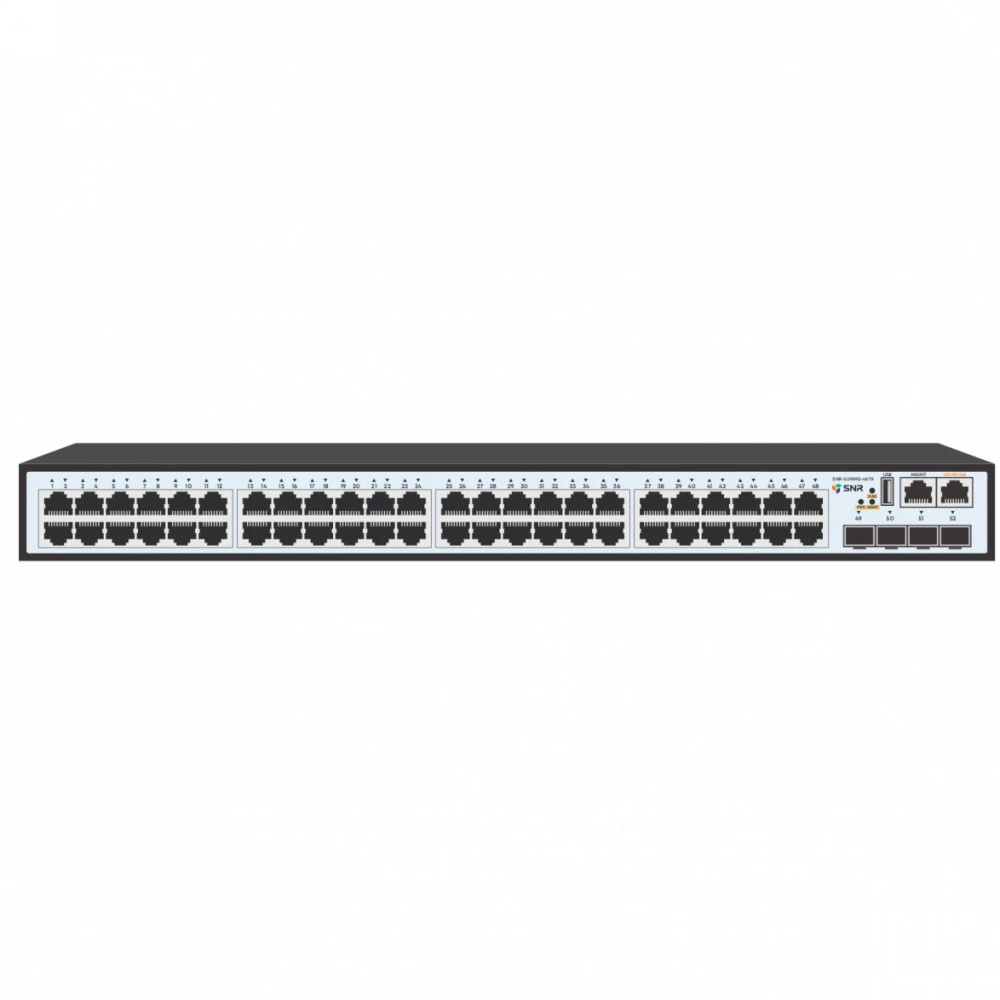 Коммутатор SNR Управляемый SNR-S2989G-48TX 1000 Base-TX (1000 мбит/с), 4 SFP порта