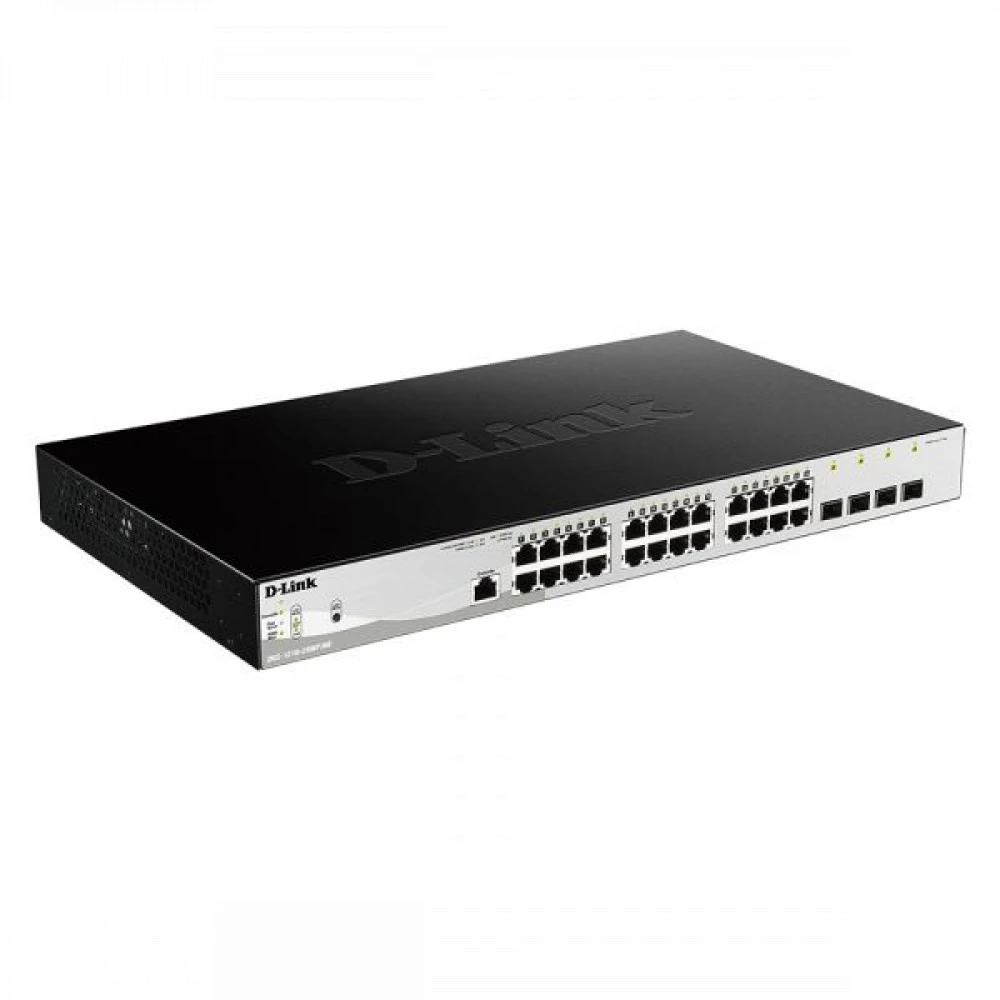 Коммутатор D-link DGS-1210-28MP/ME/B2A 1000 Base-TX (1000 мбит/с), 4 SFP порта