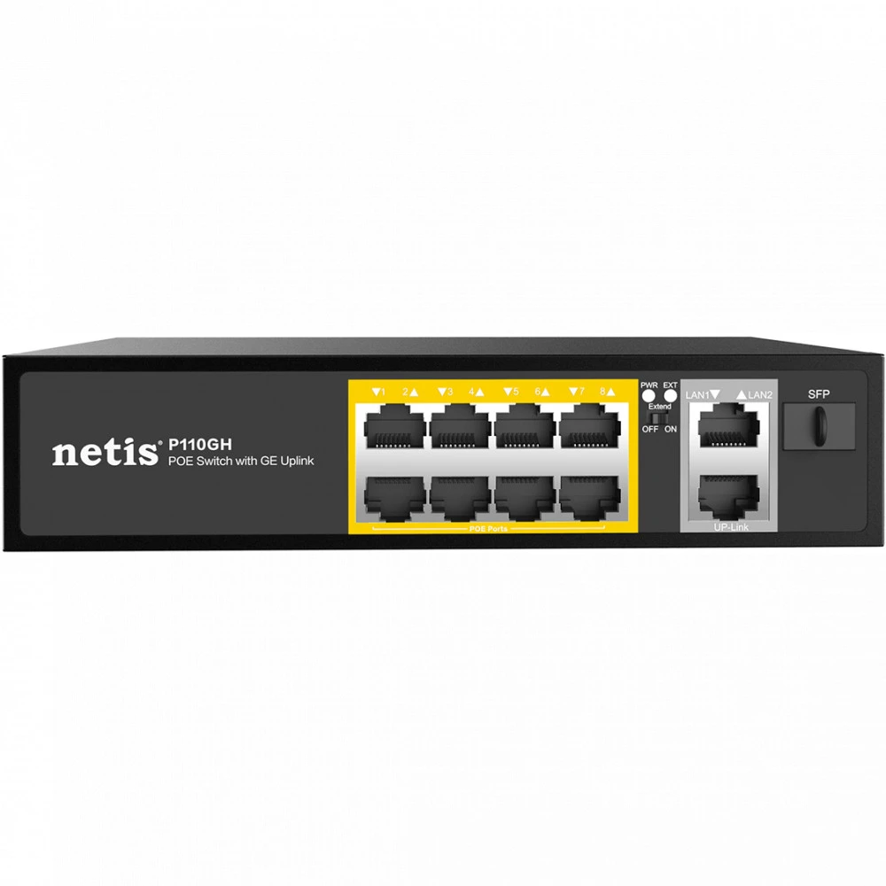 Коммутатор Netis P110GH 100 Base-TX (100 мбит/с)