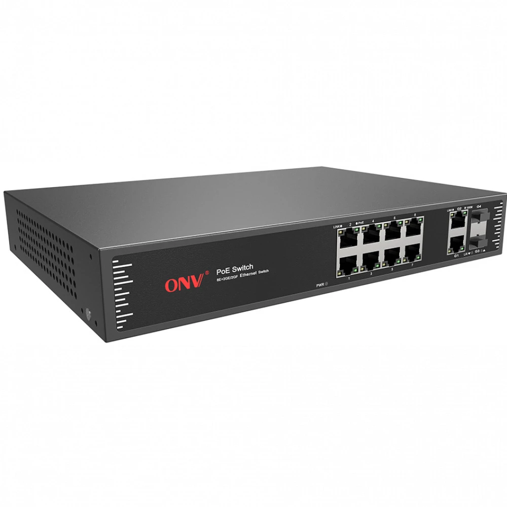 Коммутатор ONV POE31128PF 100 Base-TX (100 мбит/с), 2 SFP порта
