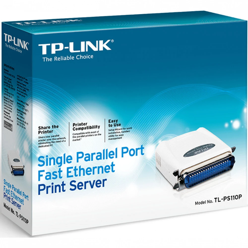 Сетевое устройство TP-Link TL-PS110P TL-PS110P(UN) Принт-сервер