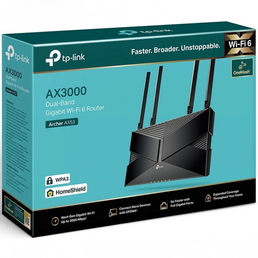 Маршрутизатор для дома TP-Link (SOHO) Archer AX53 Archer AX53(EU)
