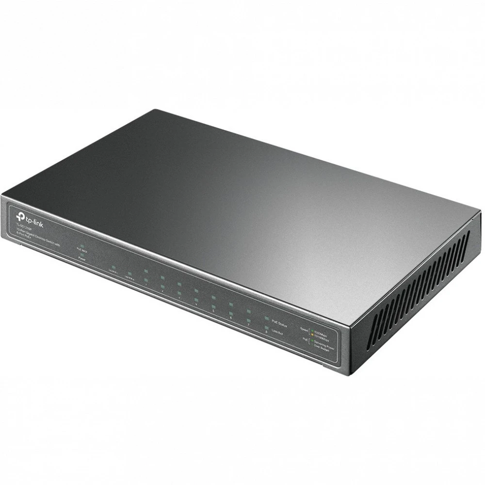 Коммутатор TP-Link TL-SG1210P TL-SG1210P(UN) 1000 Base-TX (1000 мбит/с), 1 SFP порт
