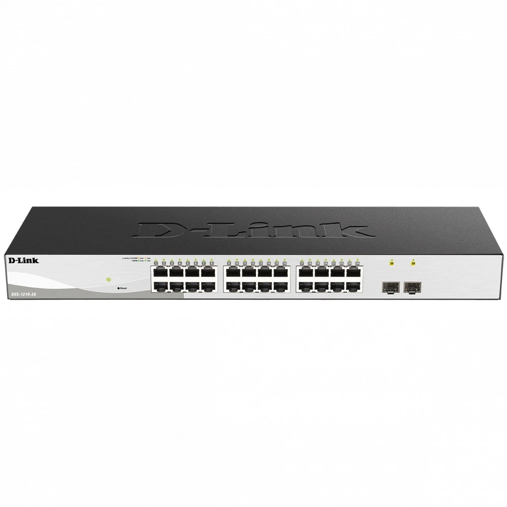 Коммутатор D-link DGS-1210-26/F3A 1000 Base-TX (1000 мбит/с), 2 SFP порта