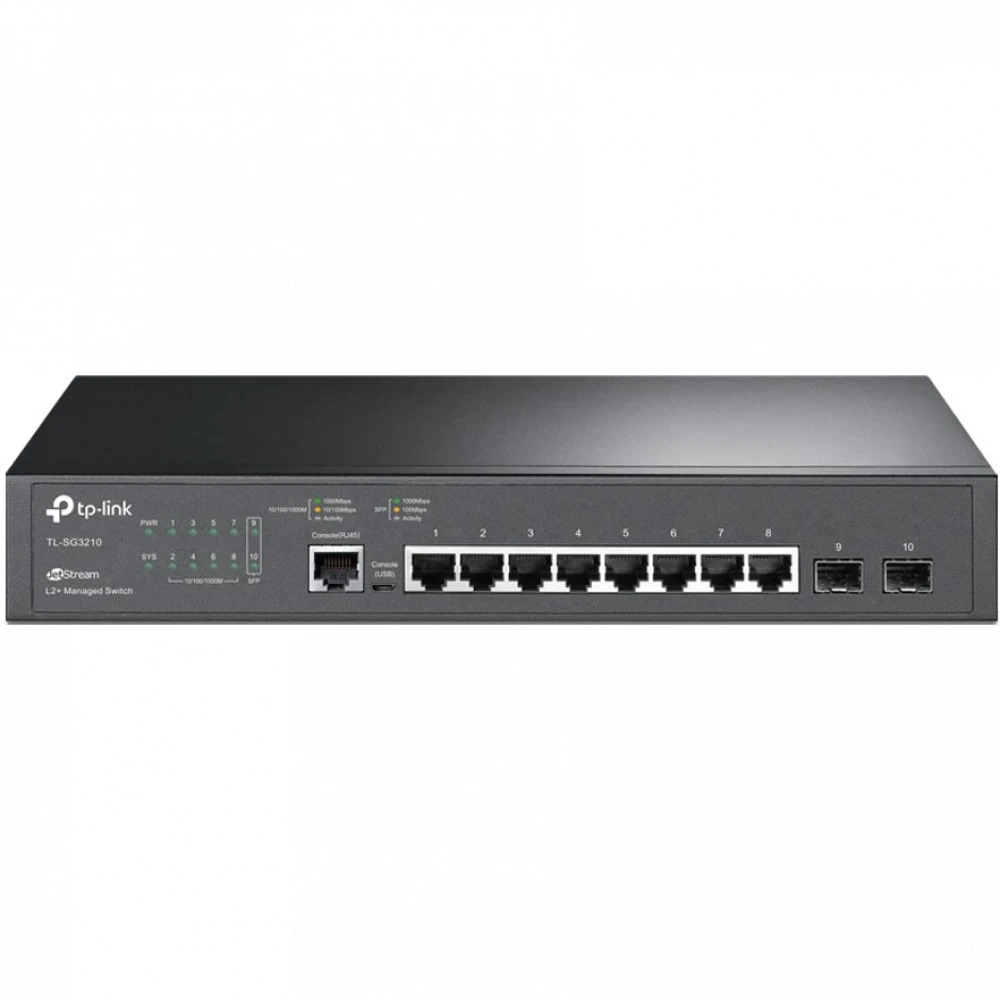 Коммутатор TP-Link TL-SG3210 TL-SG3210(UN) 1000 Base-TX (1000 мбит/с), 2 SFP порта