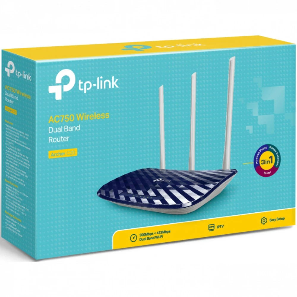 Маршрутизатор для дома TP-Link Archer С20 Ver 5.0