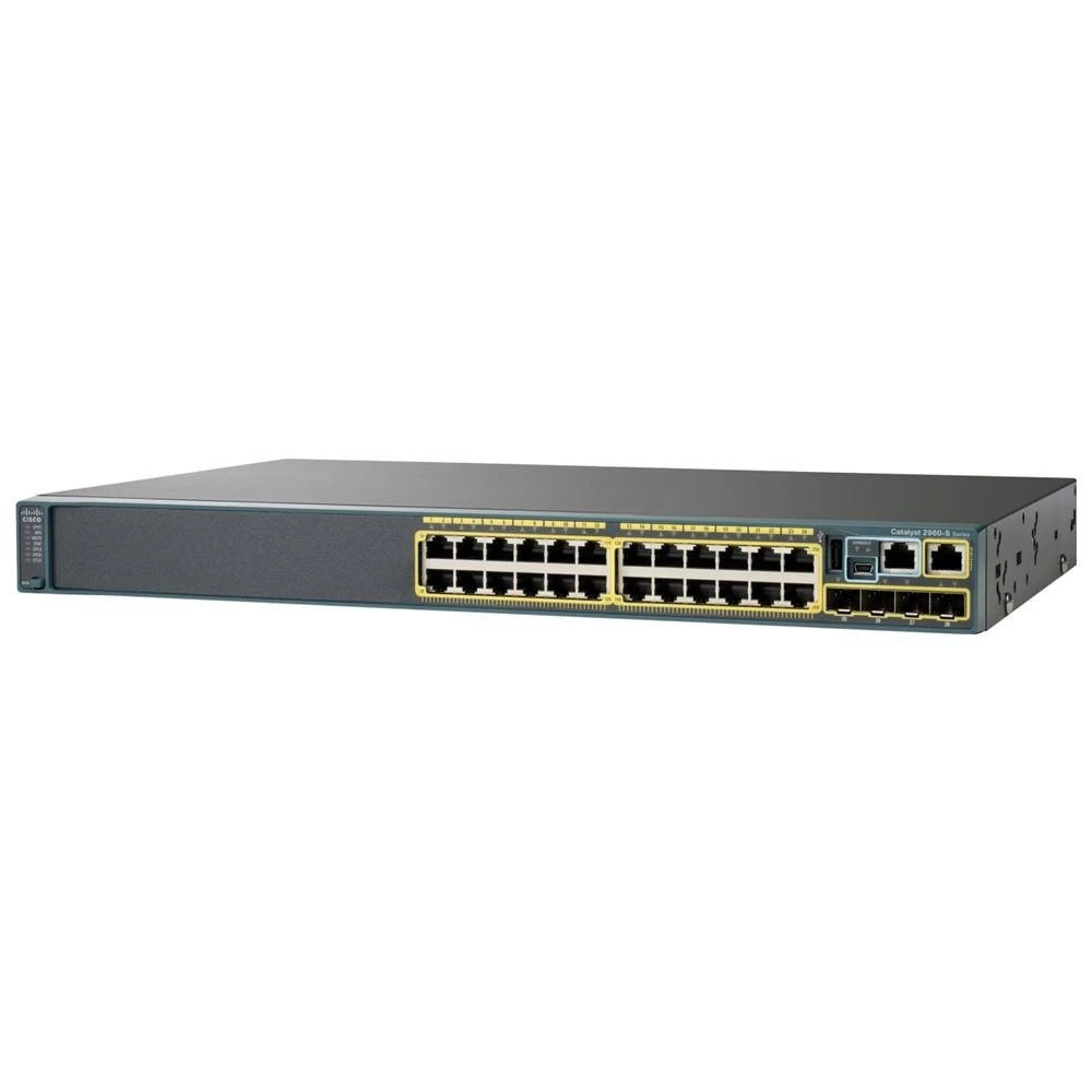 Коммутатор Cisco Catalyst 2960S WS-C2960S-24TD-L 1000 Base-TX (1000 мбит/с), 2 SFP порта