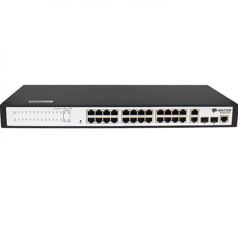Коммутатор BDCOM S2228-B 100 Base-TX (100 мбит/с), 2 SFP порта
