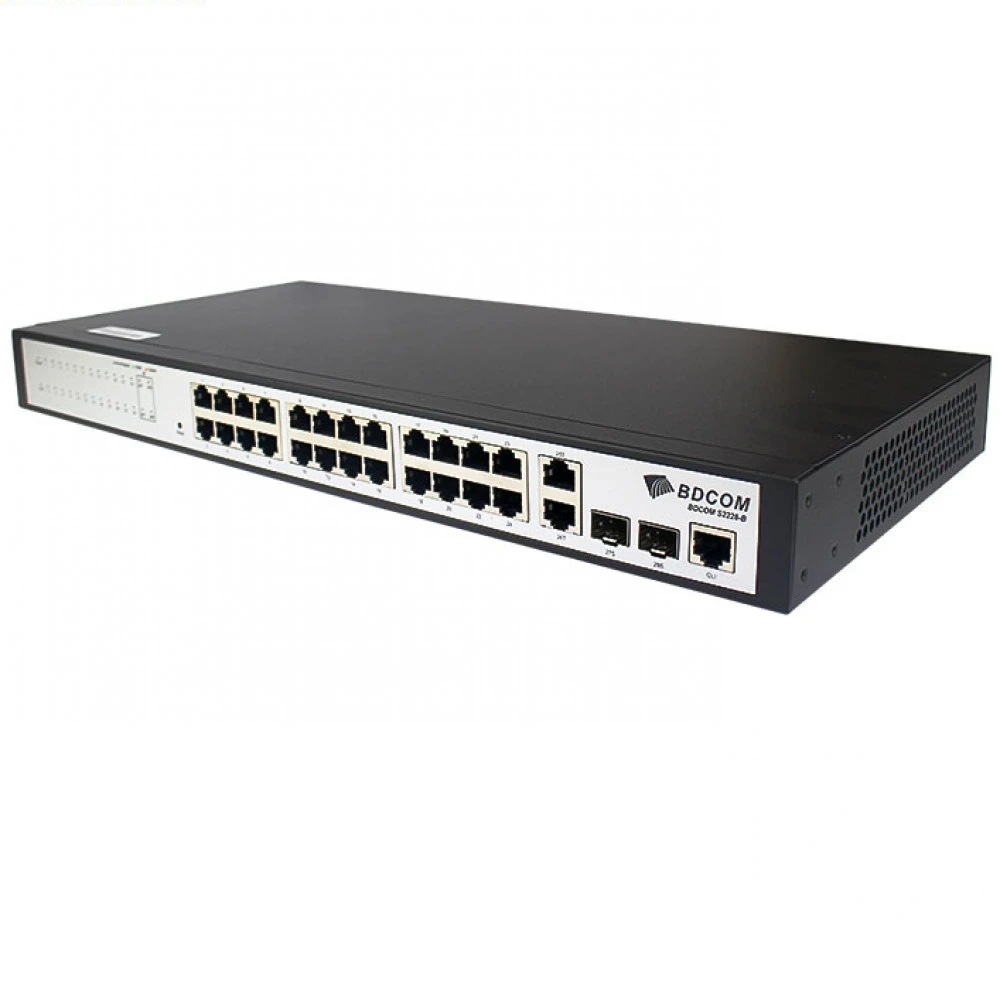 Коммутатор BDCOM S2228-B 100 Base-TX (100 мбит/с), 2 SFP порта