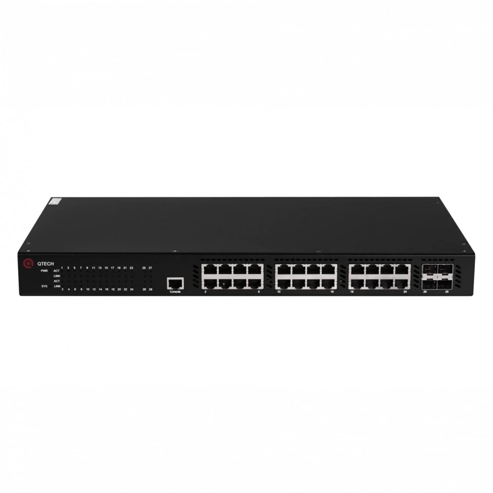 Коммутатор QTECH QSW-3310-28TX-AC 1000 Base-TX (1000 мбит/с), 4 SFP порта