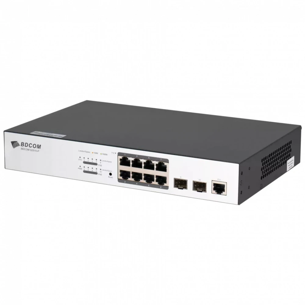 Коммутатор BDCOM S2510-P 1000 Base-TX (1000 мбит/с), 2 SFP порта