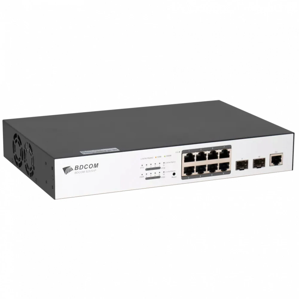 Коммутатор BDCOM S2510-P 1000 Base-TX (1000 мбит/с), 2 SFP порта