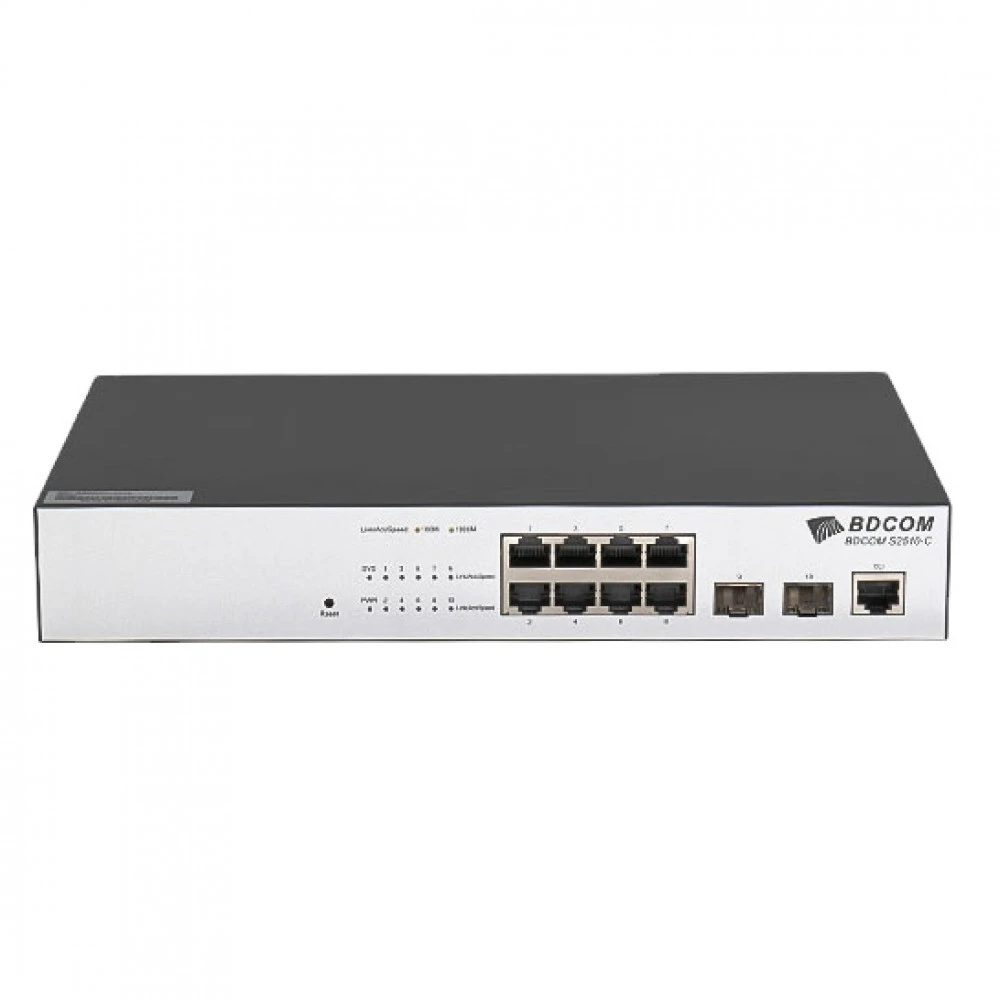 Коммутатор BDCOM S2510-C 1000 Base-TX (1000 мбит/с), 2 SFP порта