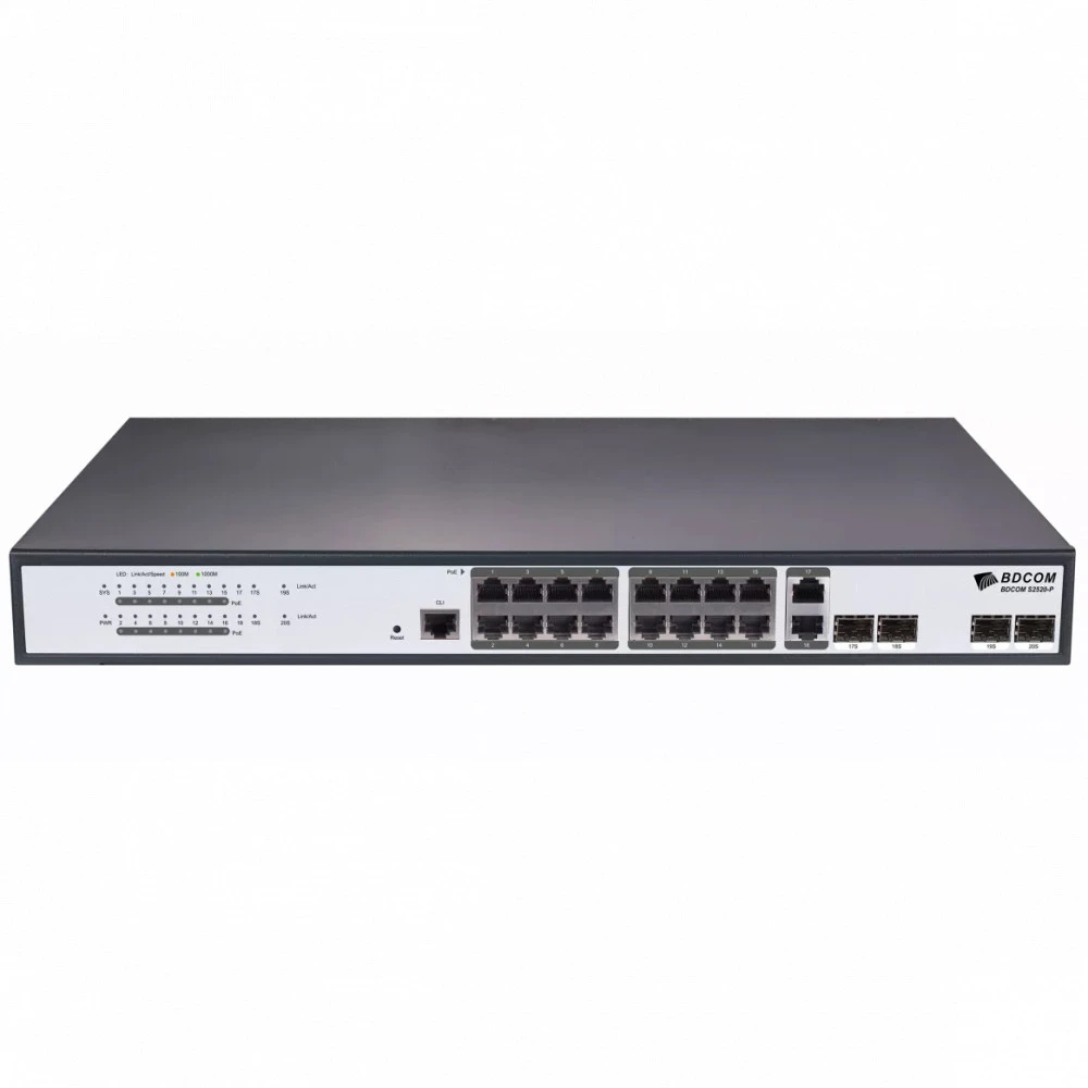 Коммутатор BDCOM S2520-P 1000 Base-TX (1000 мбит/с), 2 SFP порта