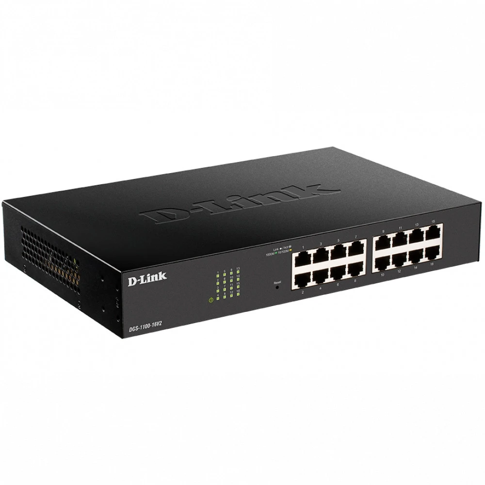 Коммутатор D-link DGS-1100-16V2/A2A 1000 Base-TX (1000 мбит/с)