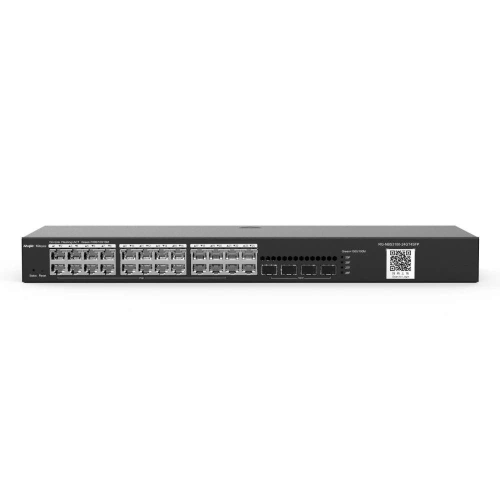 Коммутатор Ruijie RG-NBS3100-24GT4SFP 1000 Base-TX (1000 мбит/с), 4 SFP порта