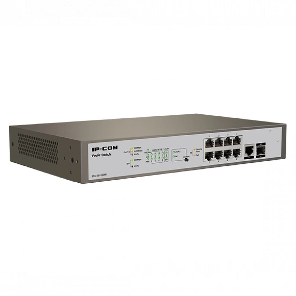 Коммутатор TENDA PRO-S8-150W 1000 Base-TX (1000 мбит/с), 1 SFP порт