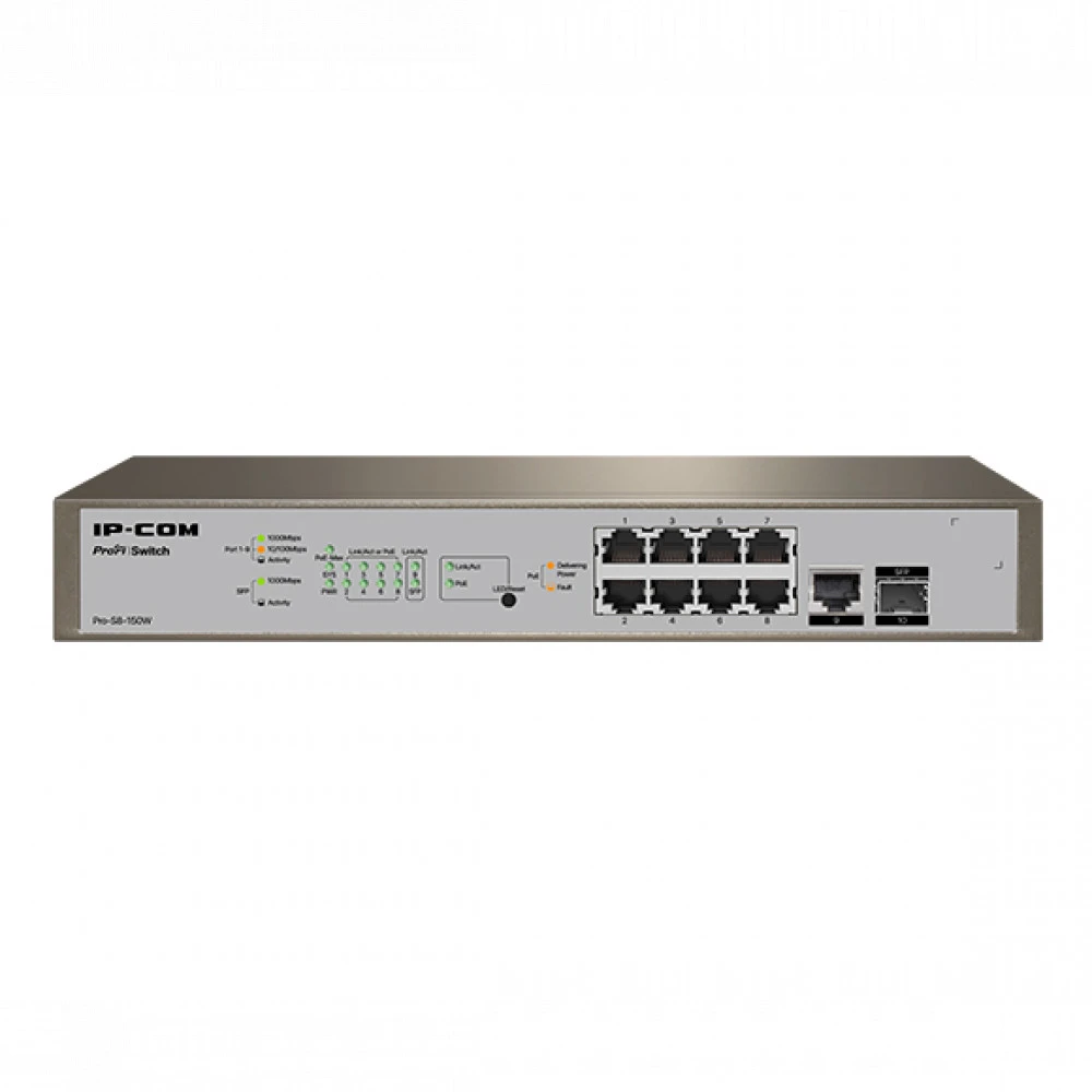 Коммутатор TENDA PRO-S8-150W 1000 Base-TX (1000 мбит/с), 1 SFP порт
