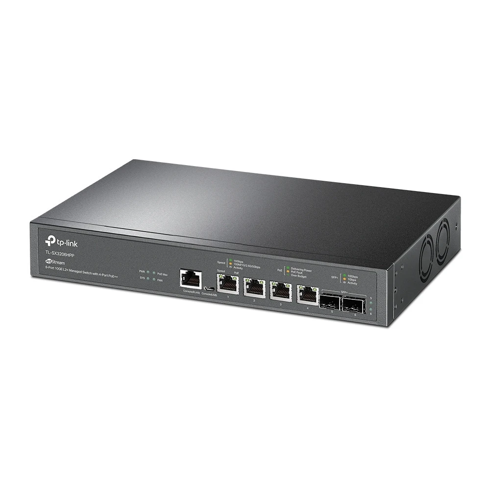 Коммутатор TP-Link JetStream TL-SX3206HPP 10 GBase-T (10000 мбит/с), 2 SFP порта