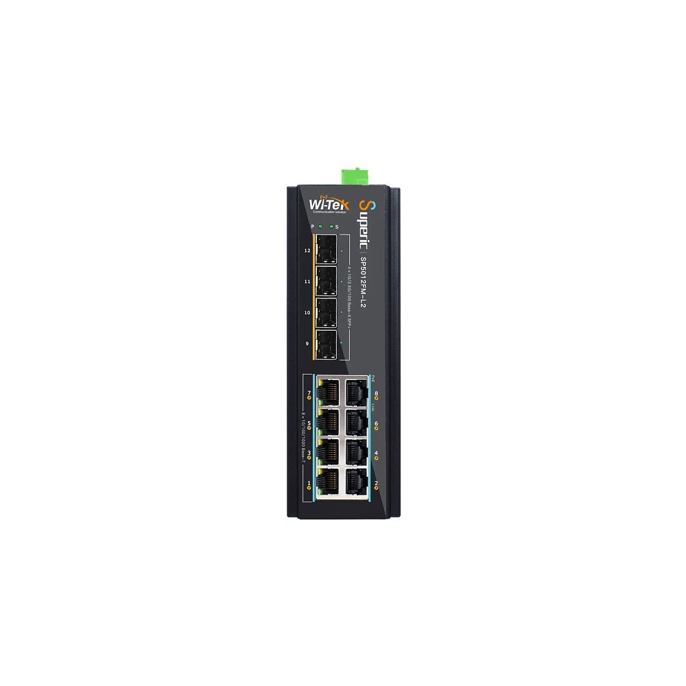 Коммутатор Wi-Tek SP5012FM-L2 1000 Base-T (1000 мбит/с), 4 SFP порта
