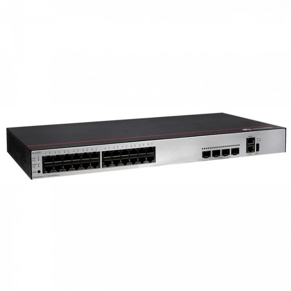 Коммутатор Huawei S1730S-S24P4S-A1 98011506 1000 Base-TX (1000 мбит/с), 4 SFP порта