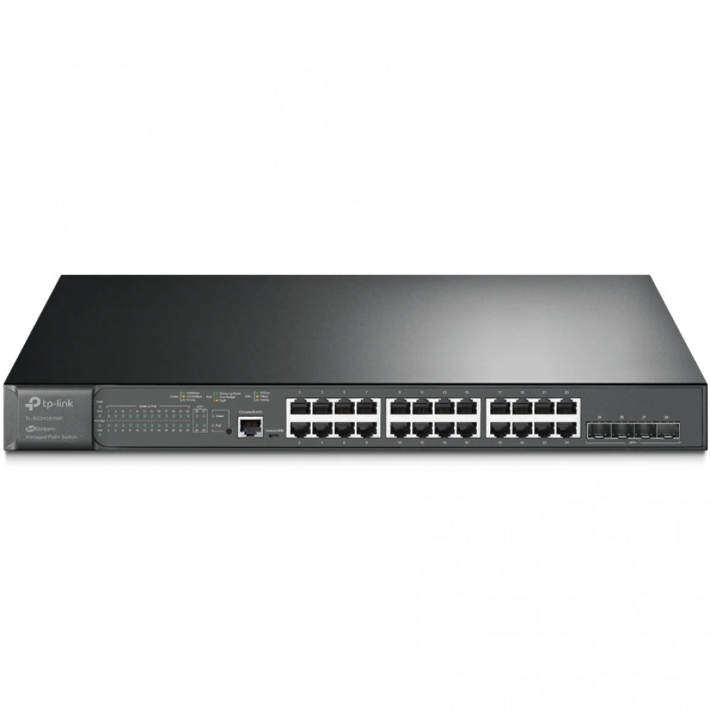 Коммутатор TP-Link TL-SG3428XMP TL-SG3428XMP(UN) 1000 Base-TX (1000 мбит/с), 4 SFP порта