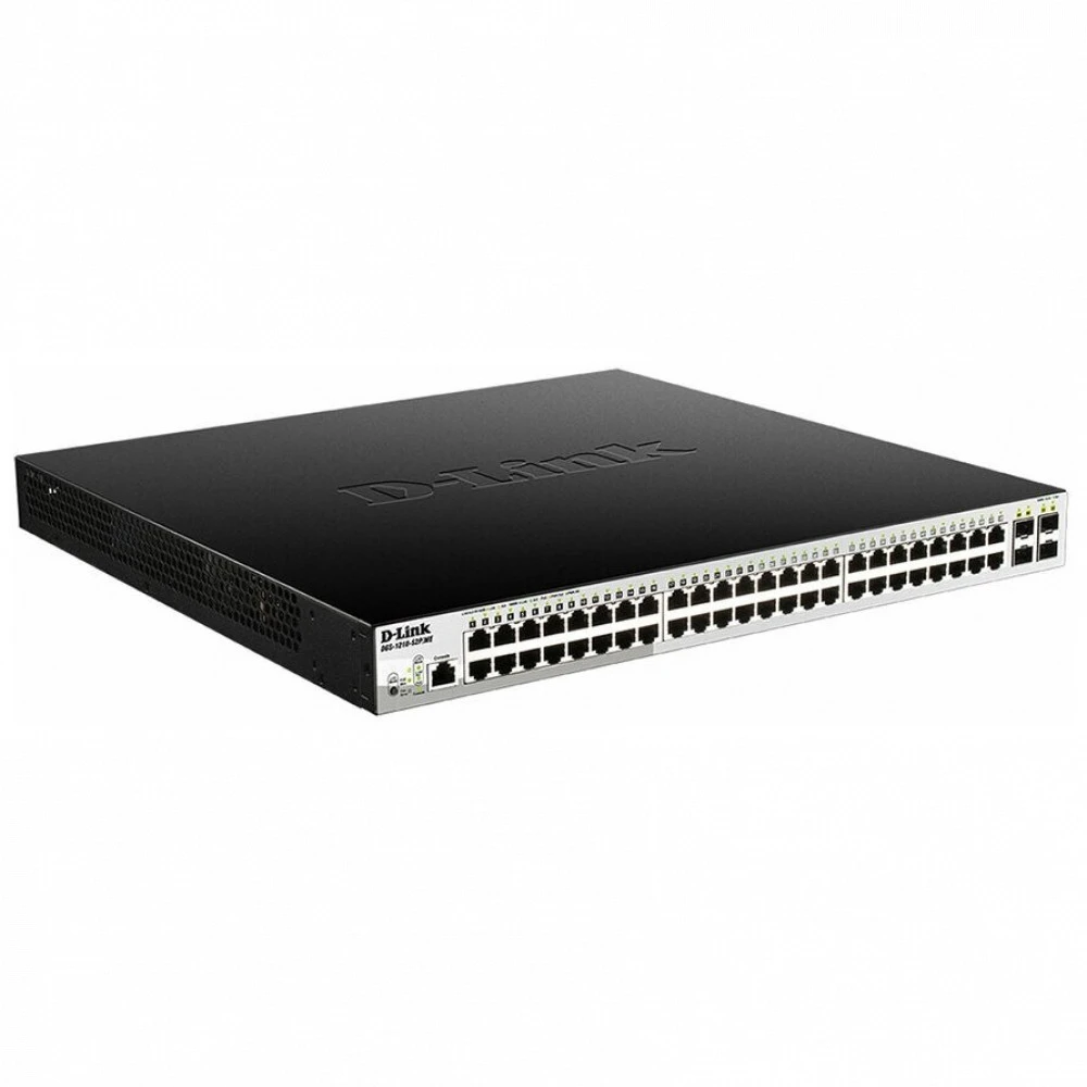 Коммутатор D-link DGS-1210-52MPP/ME/B 1000 Base-TX (1000 мбит/с), 4 SFP порта