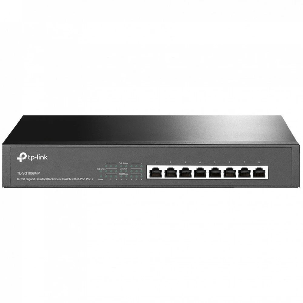 Коммутатор TP-Link (SOHO) TL-SG1008MP(UN) V2.0/3.0 1000 Base-TX (1000 мбит/с)