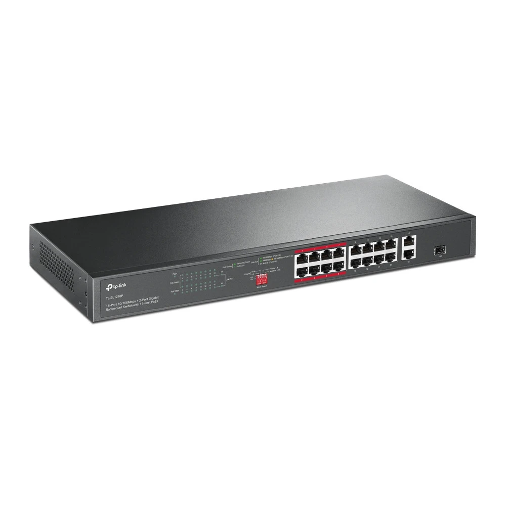 Коммутатор TP-Link TL-SL1218P TL-SL1218P(UN) V1.0/1.2/3.0 100 Base-TX (100 мбит/с)