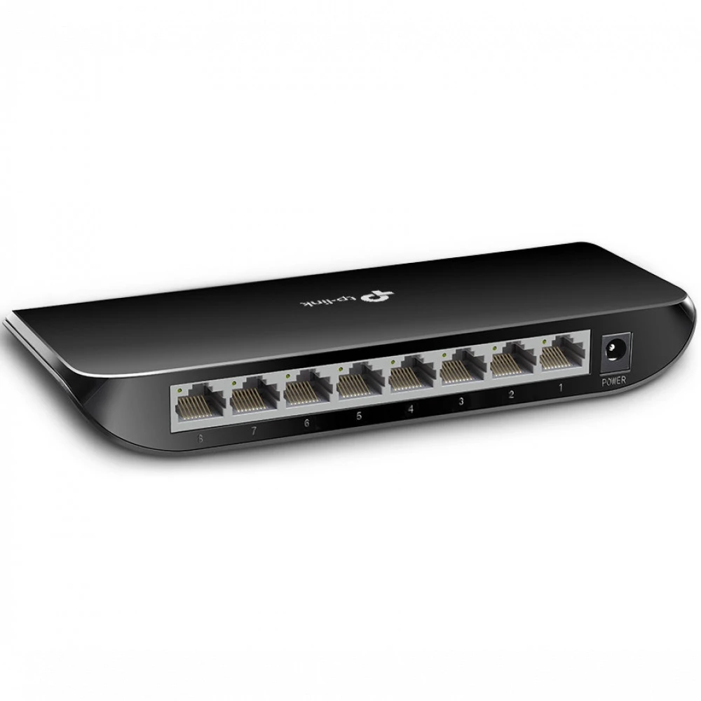 Коммутатор TP-Link (SOHO) TL-SG1008D V.8.0/8.20/9.0/10.0 1000 Base-TX (1000 мбит/с)