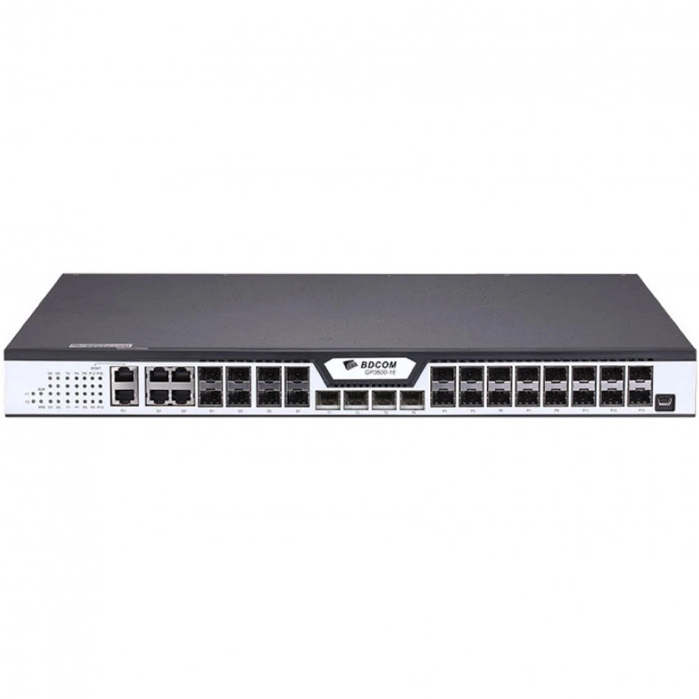 Коммутатор BDCOM GP3600-16B-2AC 1000 Base-TX (1000 мбит/с), 8 SFP портов