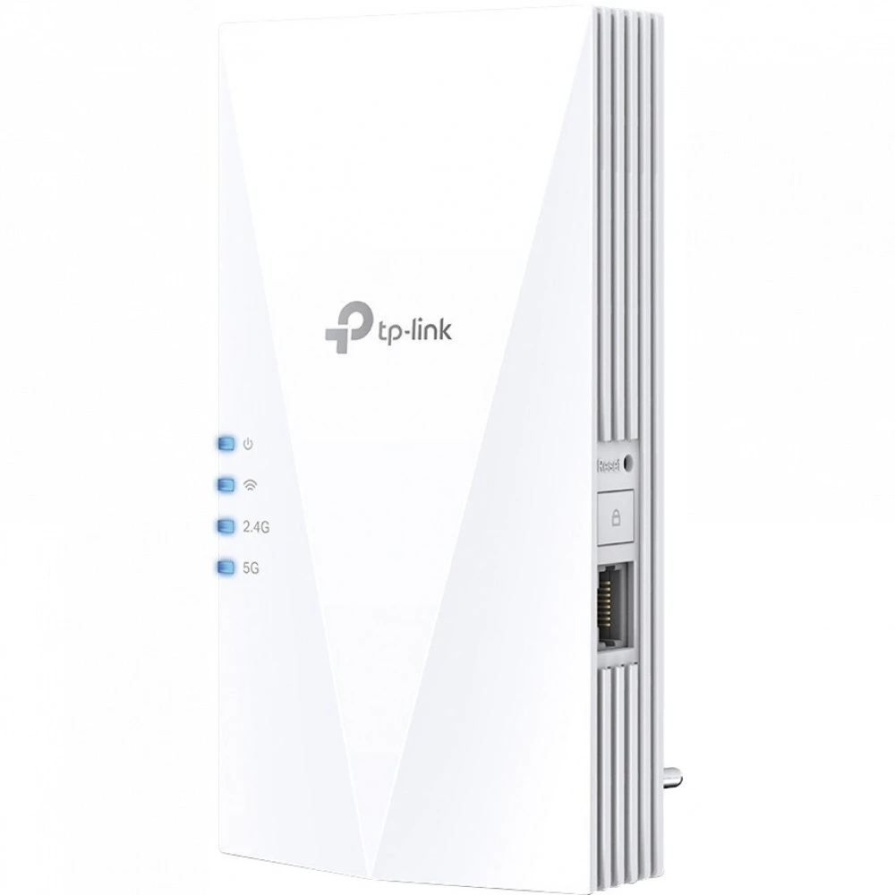 Усилитель сигнала Wi-Fi TP-Link RE500X 10/100/1000 Base-TX (1000 мбит/с), Wi-Fi 6 (802.11a / b / g / n / ac / ax), со встроенной антенной