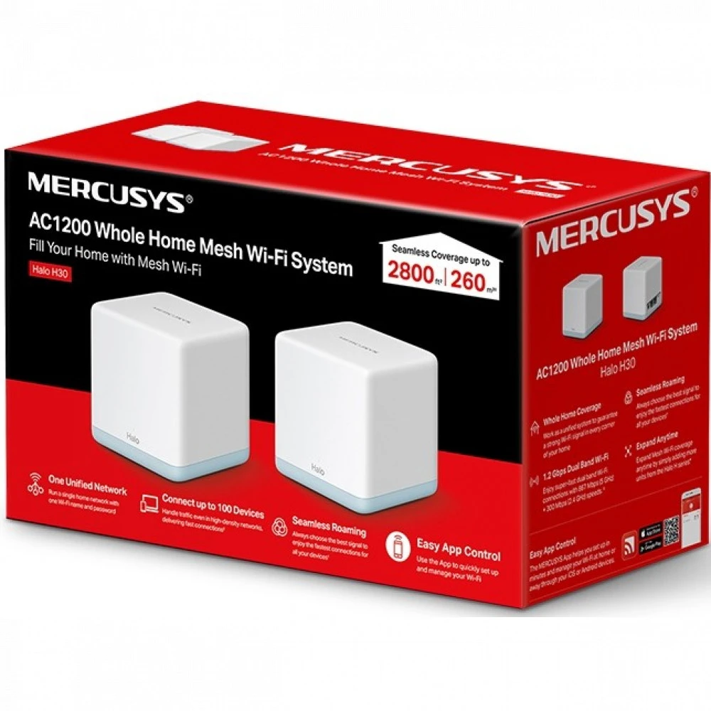 Маршрутизатор для дома Mercusys Halo H30 (2-pack) Halo H30(2-pack)