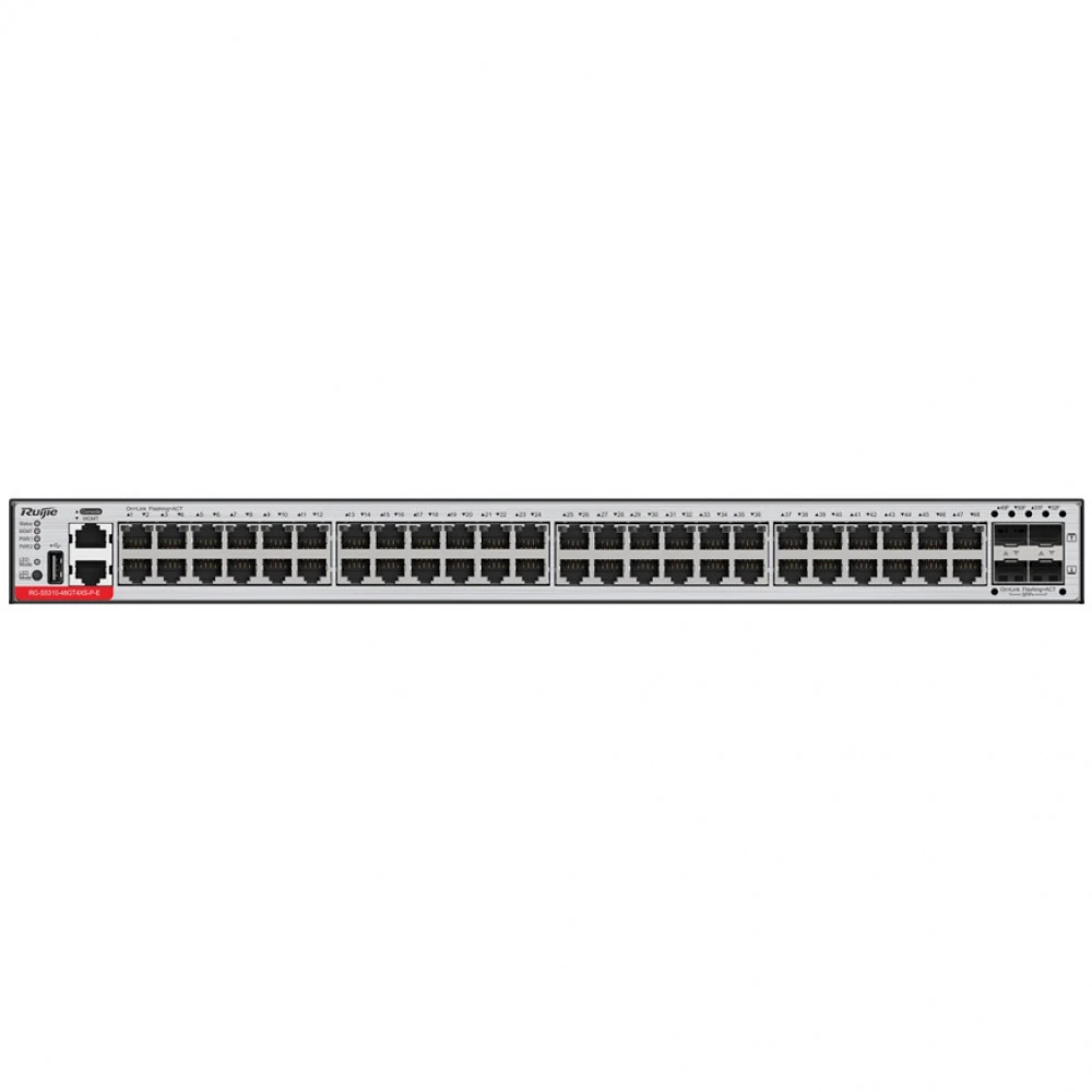 Коммутатор Ruijie RG-S5300-48GT4XS-E 1000 Base-TX (1000 мбит/с), 4 SFP порта