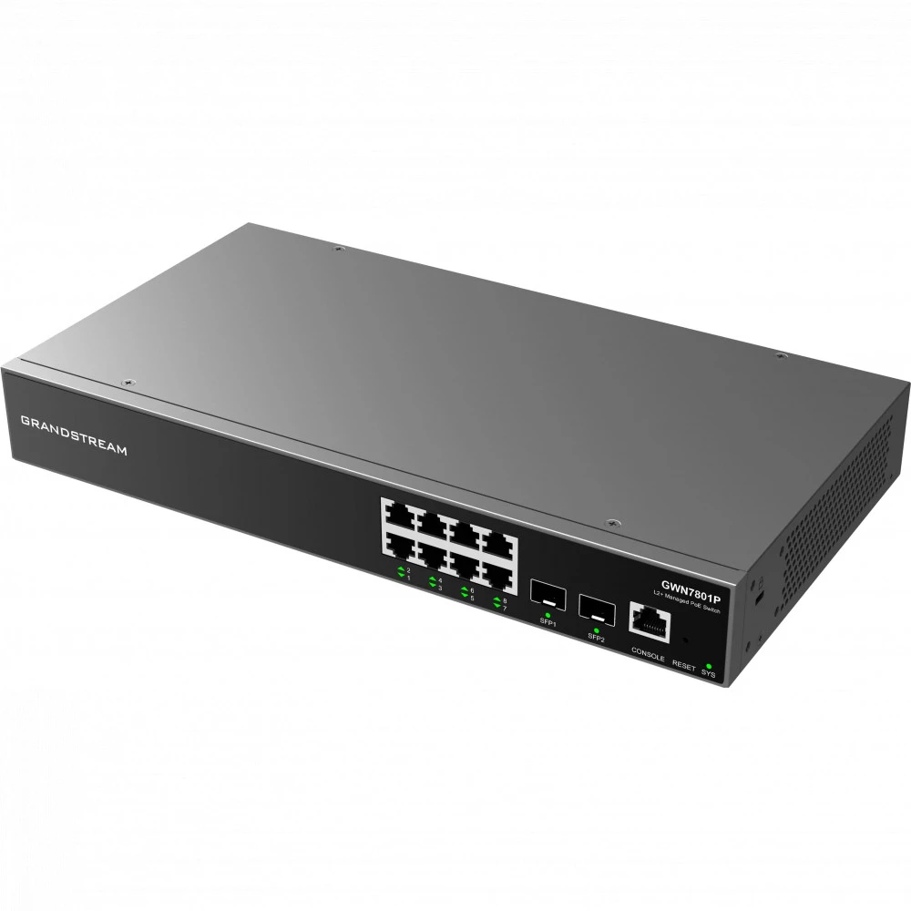 Коммутатор Grandstream GWN7801P 1000 Base-TX (1000 мбит/с), 2 SFP порта